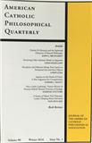 American Catholic Philosophical Quarterly《美国天主教哲学季刊》