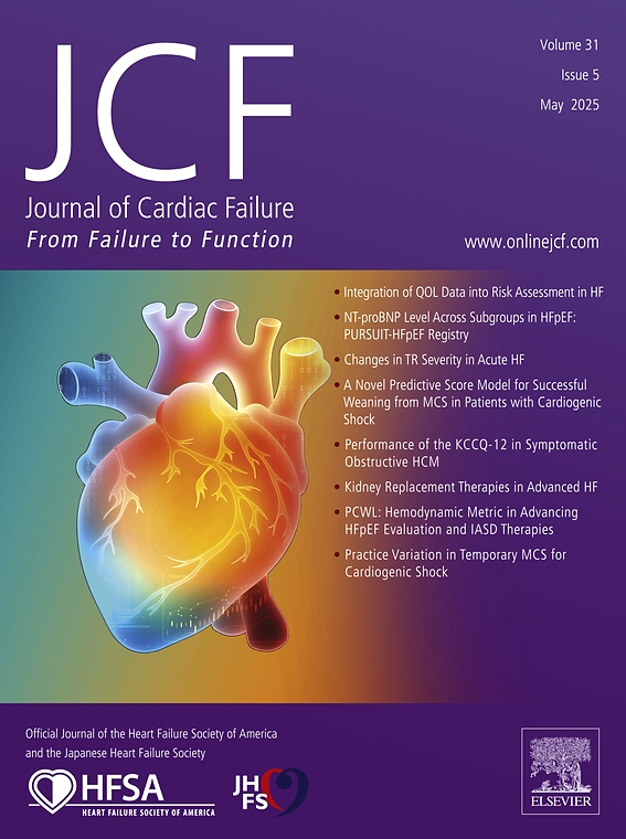 Journal of Cardiac Failure《心力衰竭杂志》