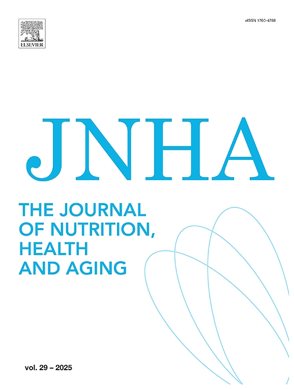The journal of nutrition, health & aging（或：JOURNAL OF NUTRITION HEALTH & AGING）《营养、健康与老龄化期刊》