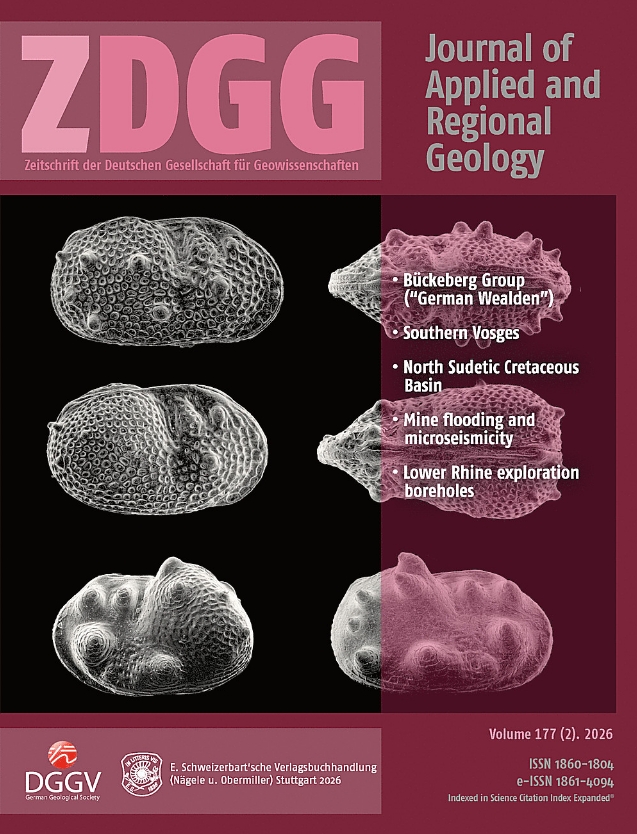 Zeitschrift der Deutschen Gesellschaft fur Geowissenschaften（Journal of Applied and Regional Geology）《德国地球科学协会汇刊》