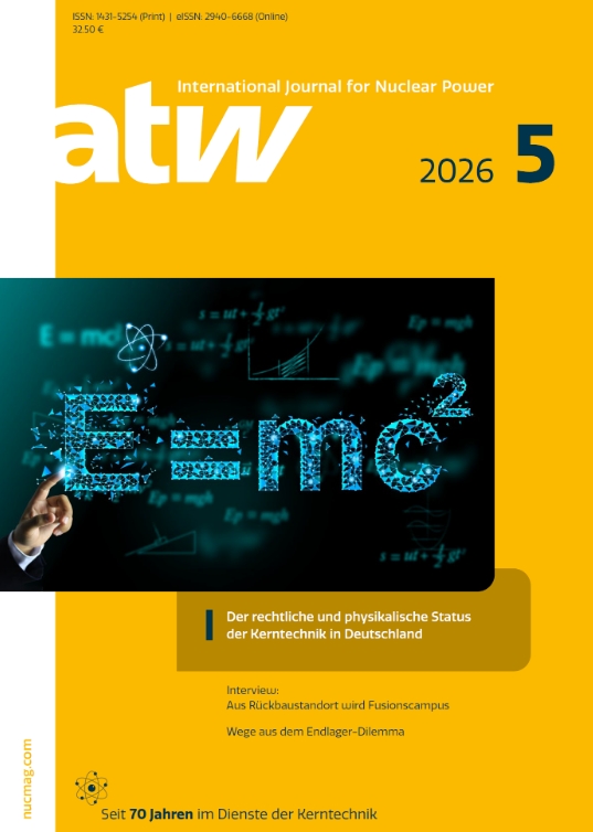 atw-International Journal for Nuclear Power《atw-国际核能杂志》